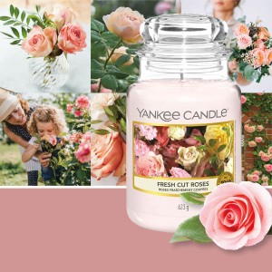 Yankee Candle Bougies YC Roses Fraichement Coupées