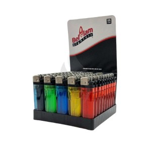 Lighters Belflam Disposable Color Lighters Transparent X50