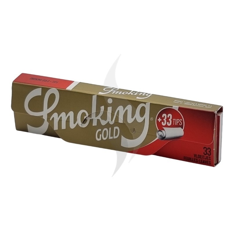 Rolling Papers King Size + Tips Smoking Gold King Size + Tips