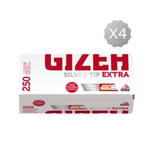 Tubes à cigarettes Gizeh Silver Tip Extra 250 Tubes