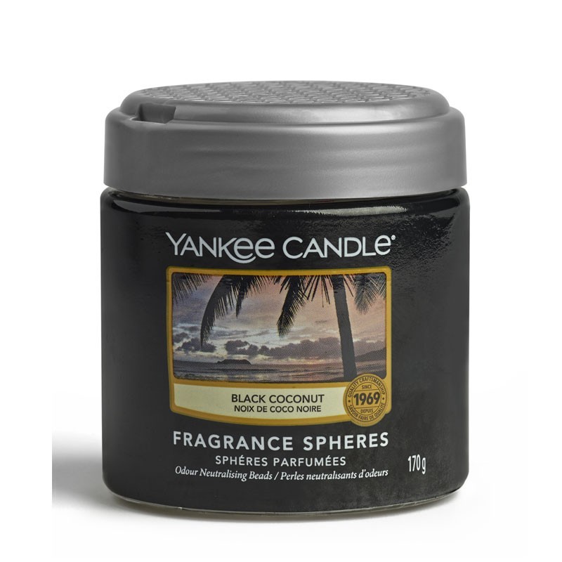 Yankee Candle Sphères parfumées Noix De Coco Noir