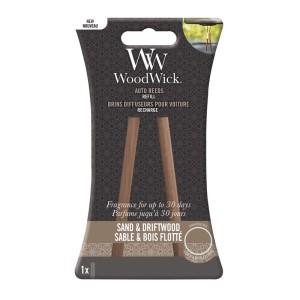 WoodWick Car Fragrance Auto Reed Refill Sand & Driftwood