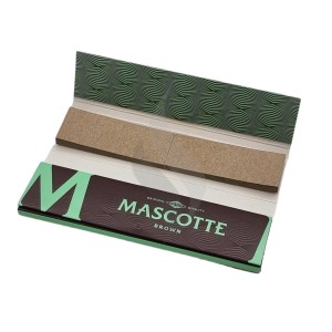 Rolling Papers King Size + Tips Mascotte Brown Slim Size Combi Pack