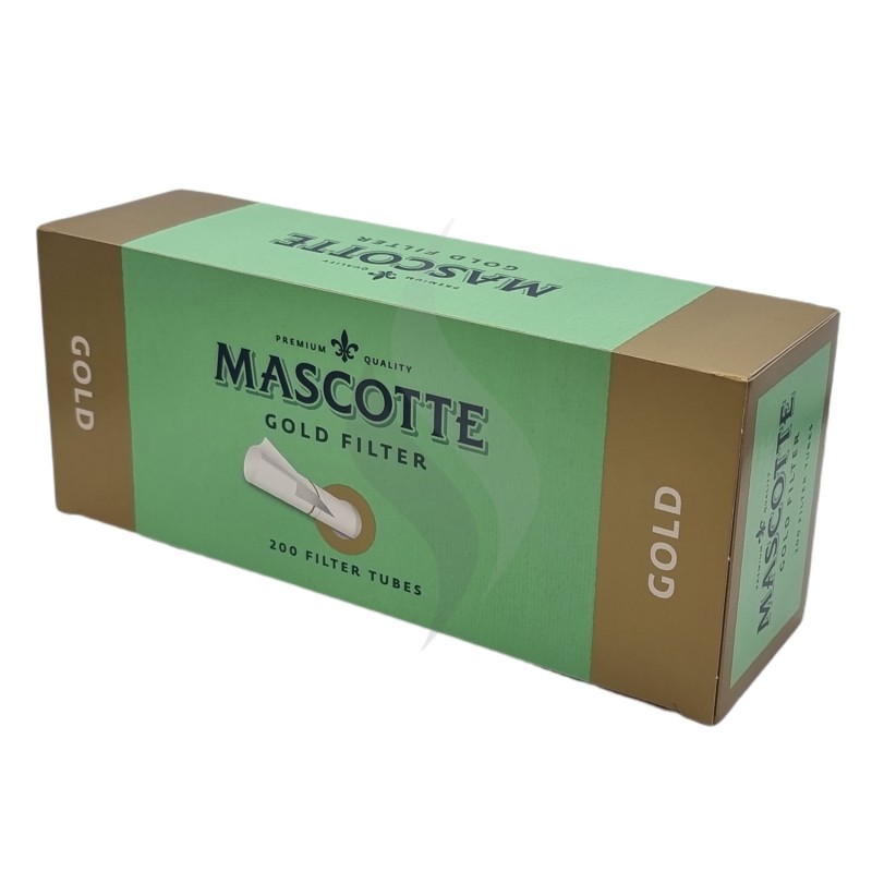 Cigarette filter tubes Mascotte Gold 200 Tubes