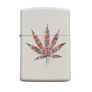 Lighters Zippo Floral Weed Design