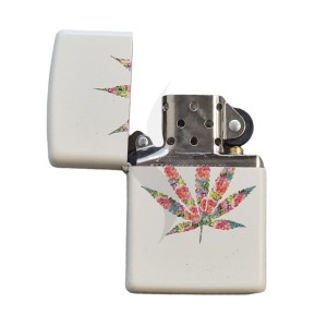 Lighters Zippo Floral Weed Design