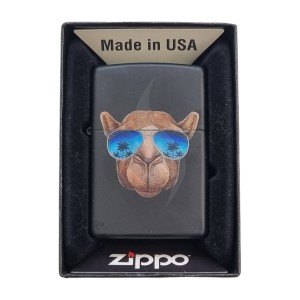 Lighters Zippo Camel With Blue Sunglasses